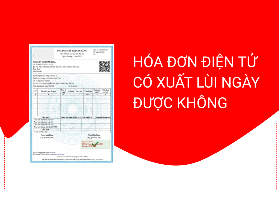 mẹo xuất lùi ngày hóa đơn điện tử