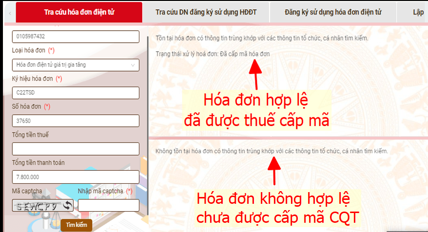 cách kiểm tra hóa đơn điện tử hợp lệ