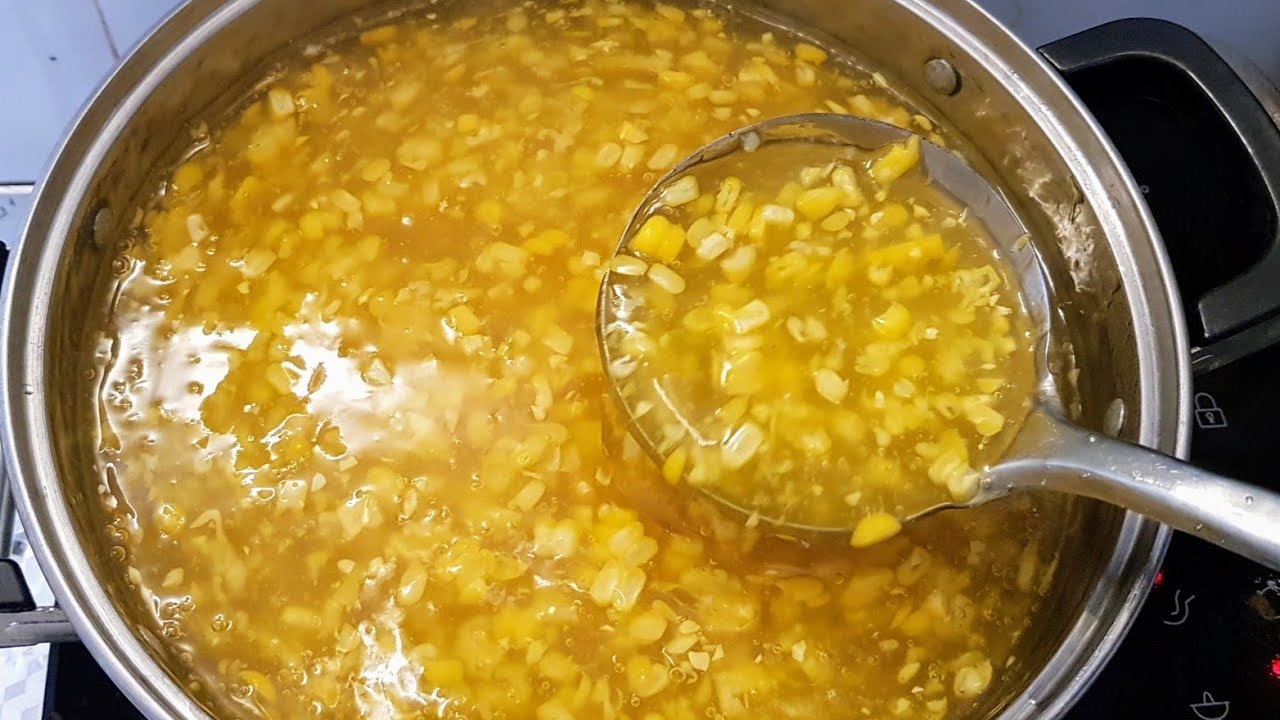 cách nấu chè bắp