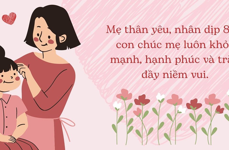 lời chúc 8/3 cho mẹ