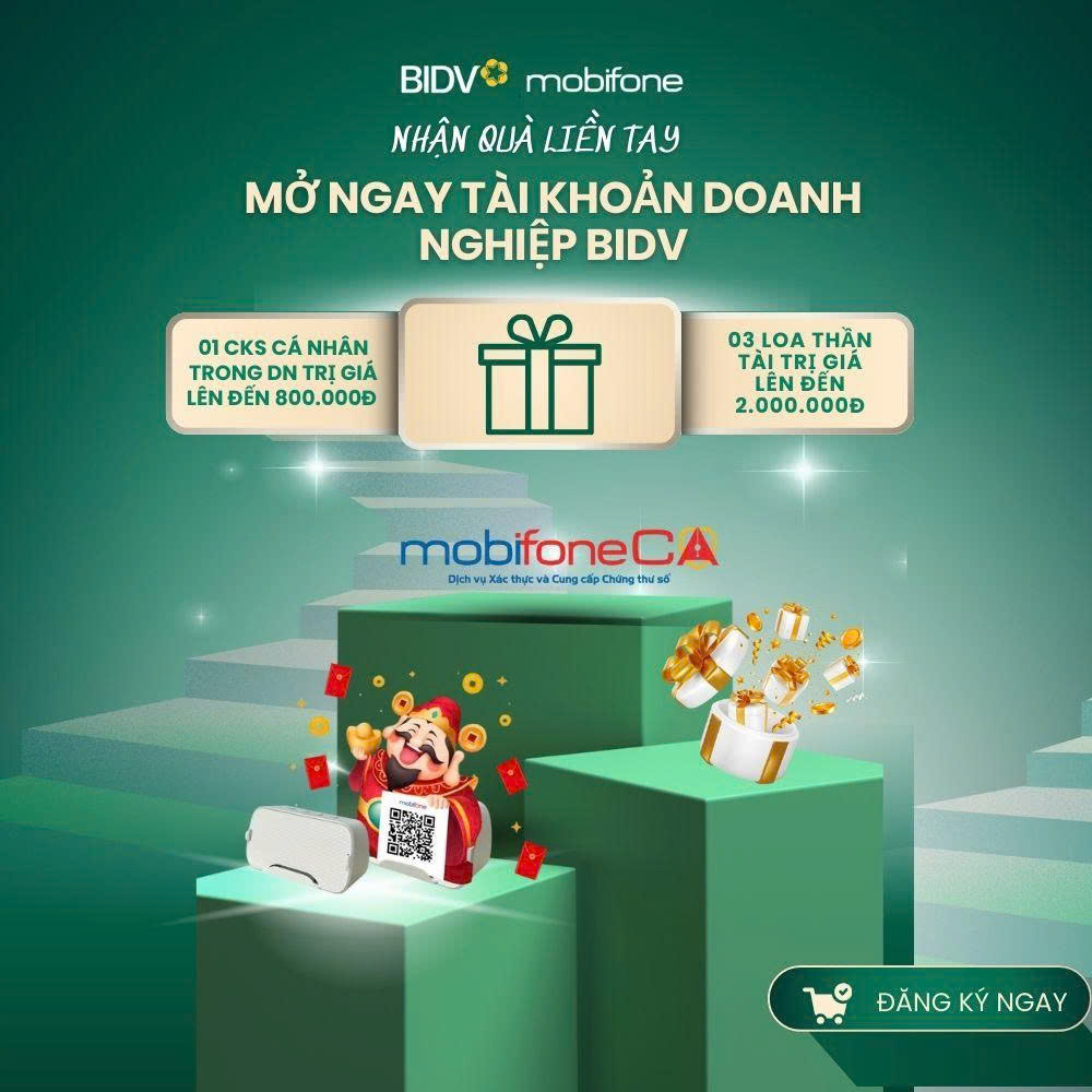 Ưu đãi đặc biệt cho doanh nghiệp lần đầu mở tải khoản BIDV